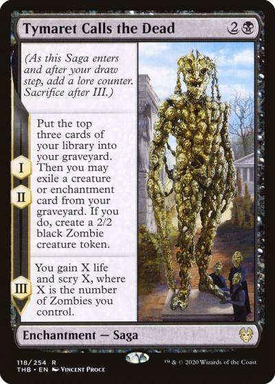 Tymaret Calls the Dead THB-118 Theros Beyond Death Magic card