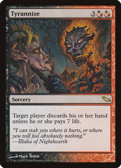 Tyrannize SHM-201 Shadowmoor Magic card