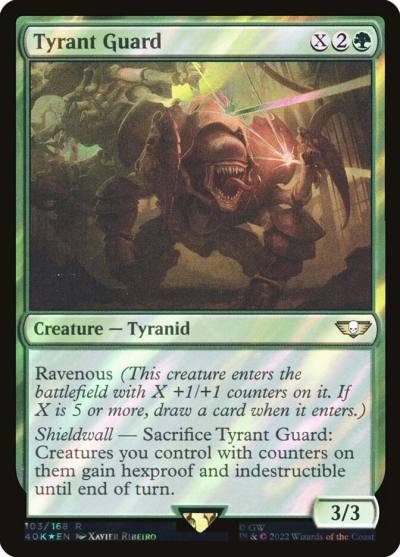 Tyrant Guard 40K-103STAR Warhammer 40,000 Commander Magic card