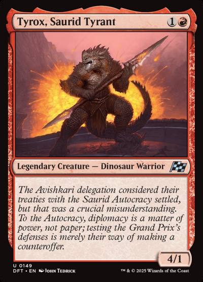 Tyrox, Saurid Tyrant 149 Aetherdrift Magic card