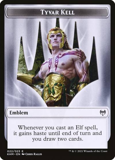 Tyvar Kell Emblem TKHM-22 Kaldheim Tokens Magic card