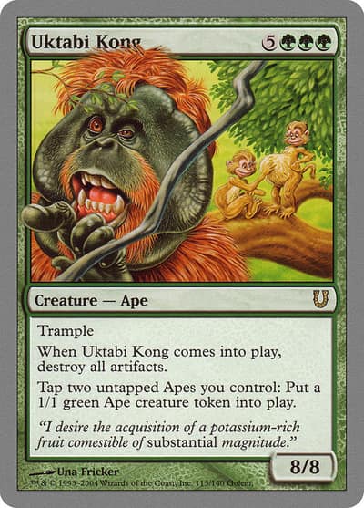 Uktabi Kong 115 Unhinged Magic card