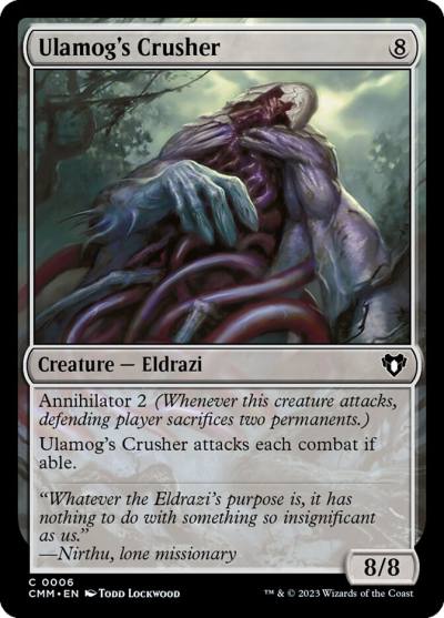 Ulamog's Crusher CMM-6 Commander Masters Magic card