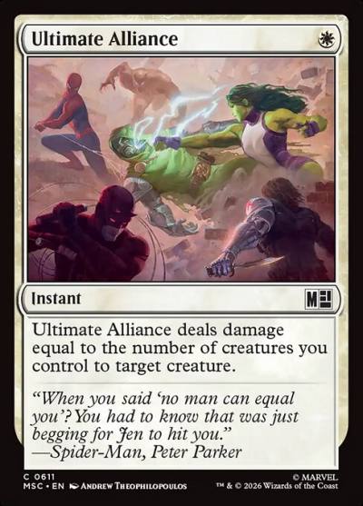 Ultimate Alliance MSC-611 Marvel Super Heroes Commander Magic card