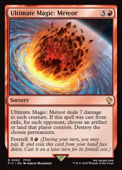 Ultimate Magic: Meteor FIC-62 Final Fantasy Commander Magic card