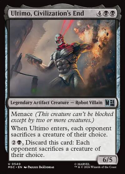 Ultimo, Civilization's End MSC-540 Marvel Super Heroes Commander Magic card