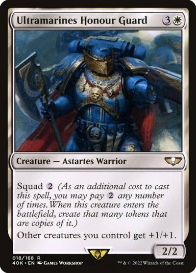 Ultramarines Honour Guard 40K-18 Warhammer 40,000 Commander Magic card
