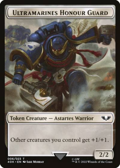 Ultramarines Honour Guard T40K-6 Warhammer 40,000 Tokens Magic card