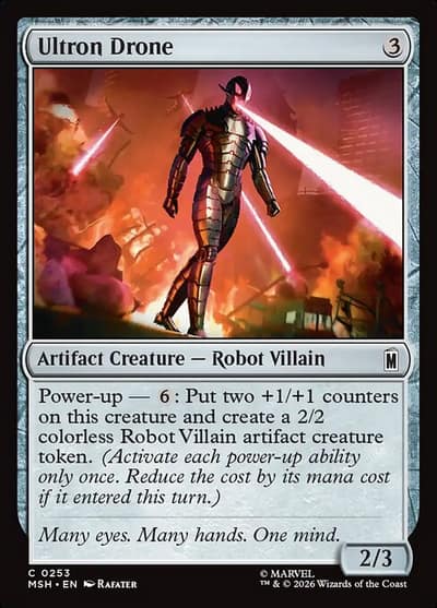 Ultron Drone 253 Marvel Super Heroes Magic card