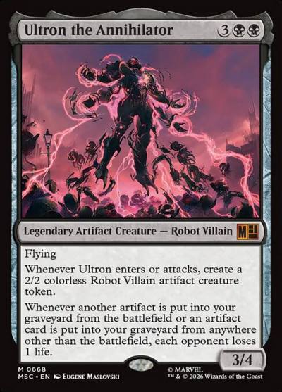 Ultron the Annihilator MSC-668 Marvel Super Heroes Commander Magic card