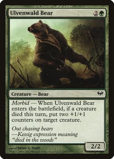 Ulvenwald Bear 129 Dark Ascension Magic card