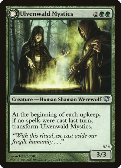Ulvenwald Mystics // Ulvenwald Primordials 208 Innistrad Magic card