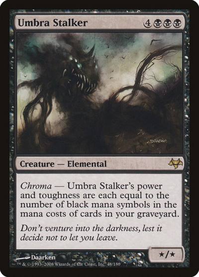 Umbra Stalker 48 Eventide Magic card