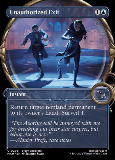 Unauthorized Exit MKM-298 Murders at Karlov Manor Magic card