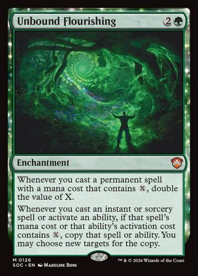 Unbound Flourishing SOC-126 Secrets of Strixhaven Commander Magic card