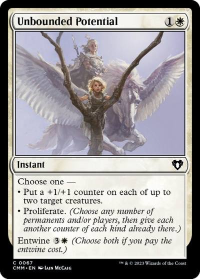 Unbounded Potential CMM-67 Commander Masters Magic card