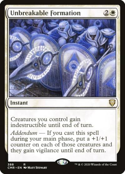 Unbreakable Formation CMR-388 Commander Legends Magic card
