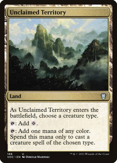 Unclaimed Territory VOC-188 Crimson Vow Commander Magic card