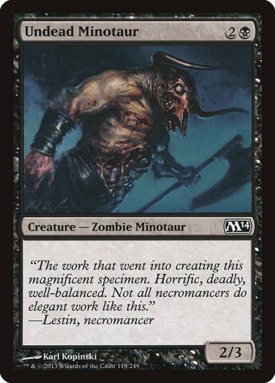 Undead Minotaur M14-119 Magic 2014 Magic card