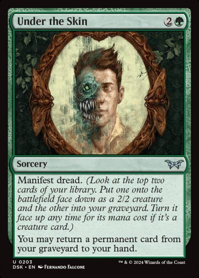 Under the Skin DSK-203 Duskmourn: House of Horror Magic card