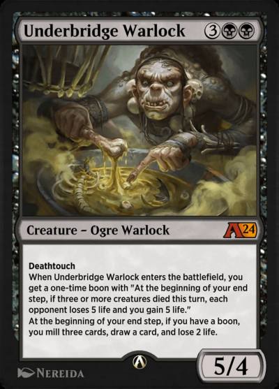Underbridge Warlock YWOE-8 Alchemy: Wilds of Eldraine Magic card