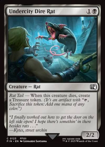 Undercity Dire Rat 123 Final Fantasy Magic card