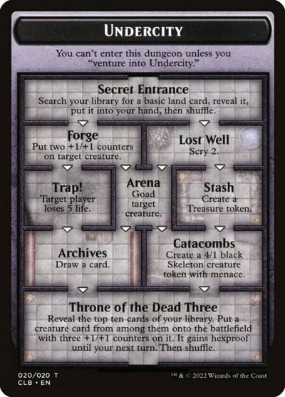 Undercity // The Initiative OCLB-20 Battle for Baldur's Gate Oversized Cards Magic card