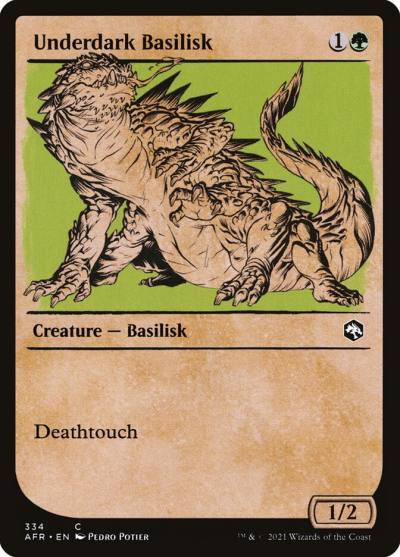 Underdark Basilisk AFR-334 Adventures in the Forgotten Realms Magic card