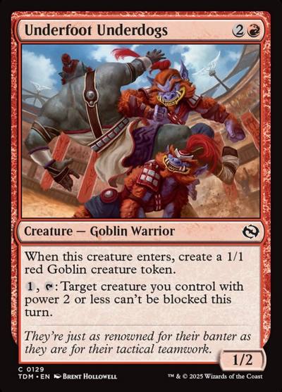 Underfoot Underdogs 129 Tarkir: Dragonstorm Magic card