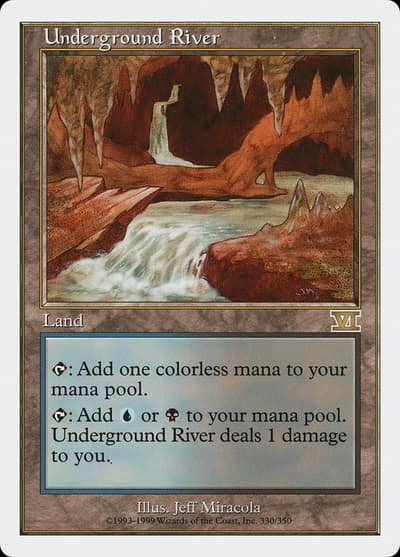 Underground River 6ED-330 Classic Sixth Edition Magic card