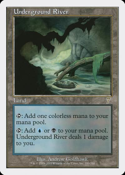 Underground River 7ED-350 Seventh Edition Magic card