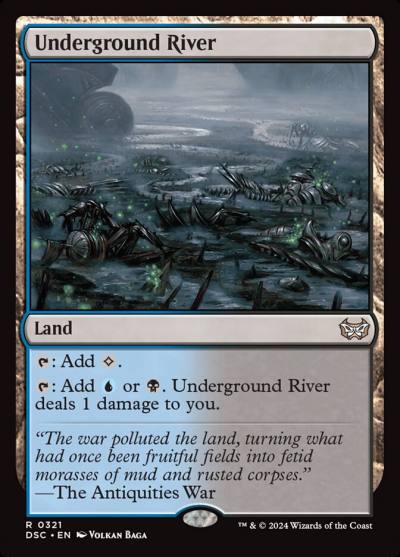 Underground River DSC-321 Duskmourn: House of Horror Commander Magic card