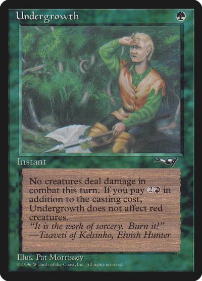 Undergrowth ALL-102A Alliances Magic card