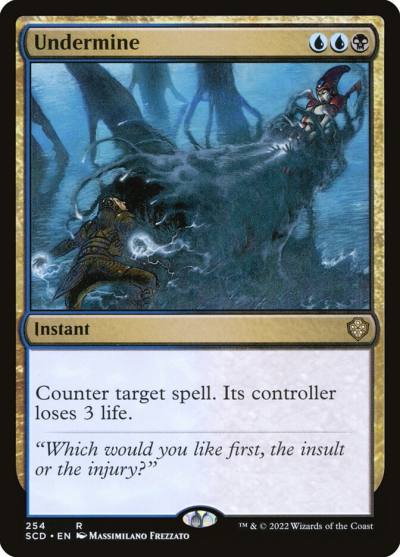Undermine SCD-254 Starter Commander Decks Magic card