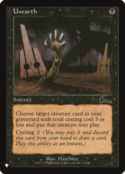 Unearth PLST-ULG-72 The List Magic card