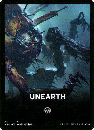 Unearth (Theme) FBRO-3 The Brothers' War Jumpstart Front Cards Magic card