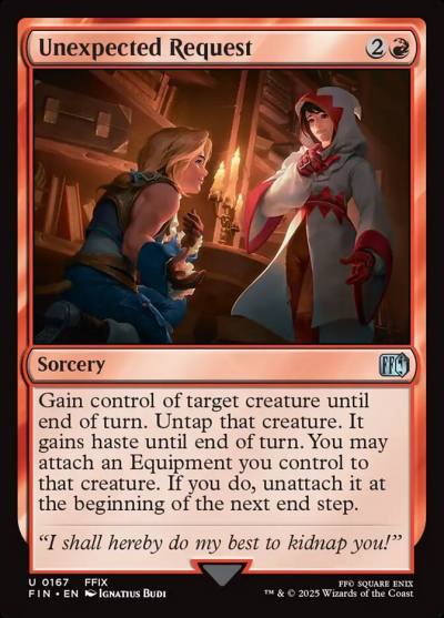 Unexpected Request FIN-167 Final Fantasy Magic card