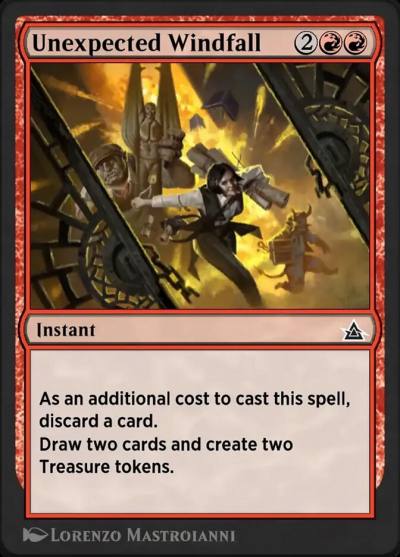 Unexpected Windfall OMB-29 Through the Omenpaths Bonus Sheet Magic card
