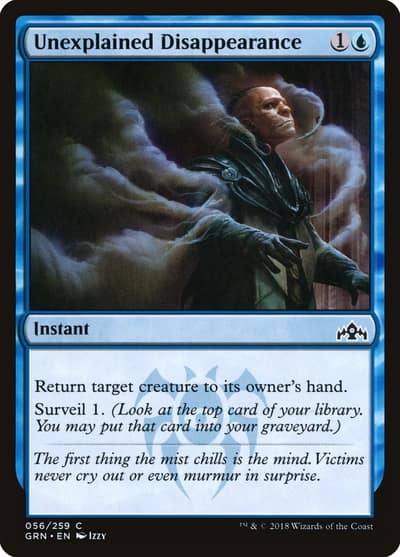 Unexplained Disappearance GRN-56 Guilds of Ravnica Magic card