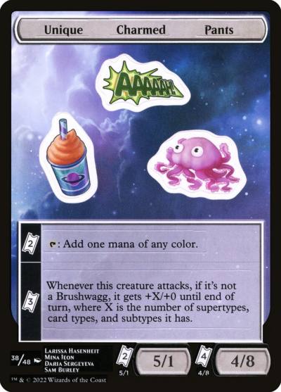 Unique Charmed Pants SUNF-38 Unfinity Sticker Sheets Magic card