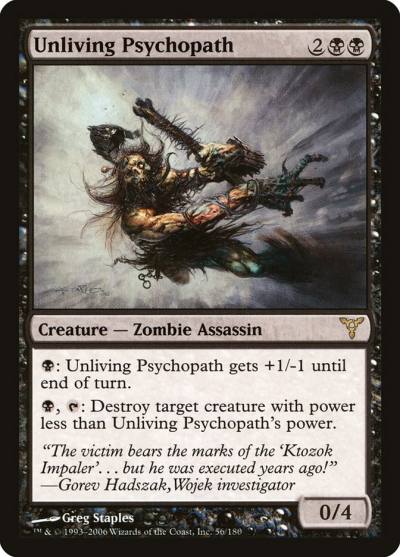 Unliving Psychopath DIS-56 Dissension Magic card