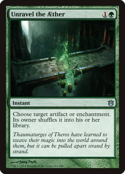 Unravel the Aether BNG-143 Born of the Gods Magic card