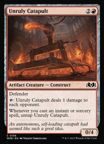 Unruly Catapult WOE-156 Wilds of Eldraine Magic card