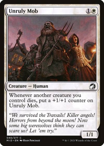 Unruly Mob MID-40 Innistrad: Midnight Hunt Magic card