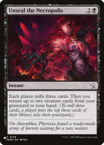Unseal the Necropolis PLST-MOM-128 The List Magic card