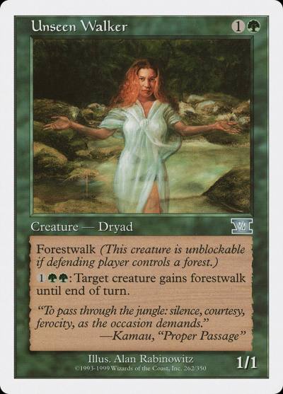 Unseen Walker 6ED-262 Classic Sixth Edition Magic card