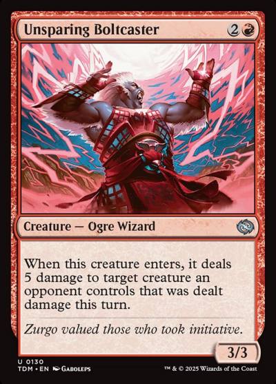Unsparing Boltcaster 130 Tarkir: Dragonstorm Magic card