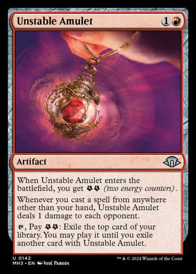 Unstable Amulet MH3-142 Modern Horizons 3 Magic card