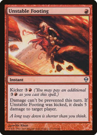 Unstable Footing ZEN-153 Zendikar Magic card