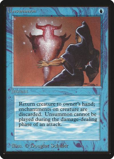 Unsummon LEB-87 Limited Edition Beta Magic card